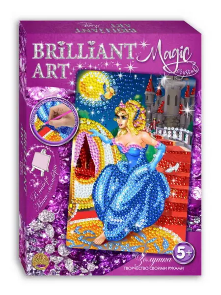 Лапландия Мозаика со стразами Magic Crystal Золушка