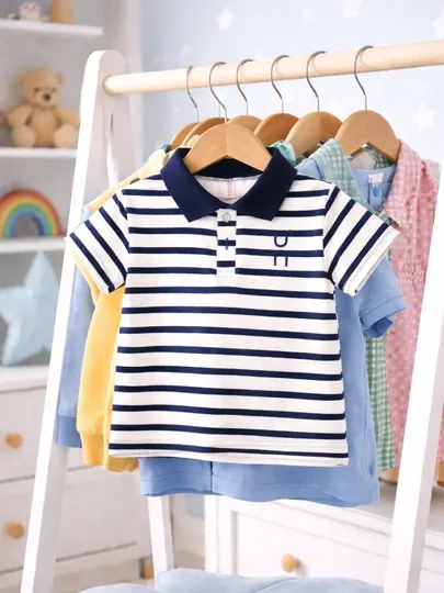 Поло футболка для мальчика, 2-5 лет, хлопок, лайкра, удобная, стильная