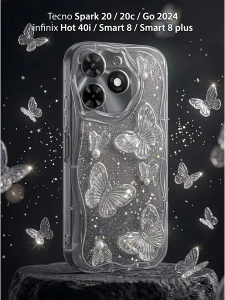 РИНОФОН Набор чехлов Tecno Spark 20, 20c, Go 2024, Infinix Hot 40i