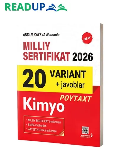 Миллий сертификат 2026 кимё 20 вариант + жавоблар | Абдулхайева Махсуда