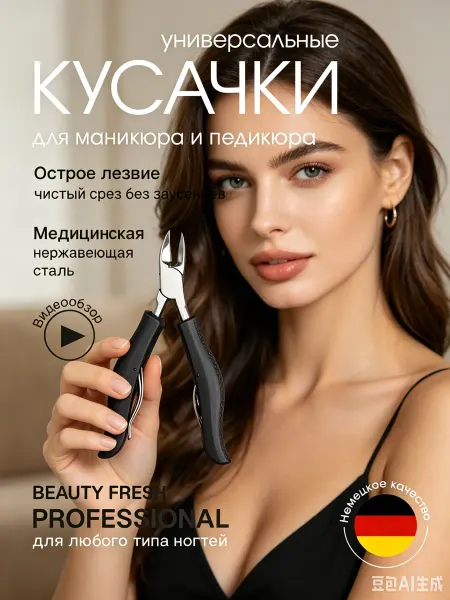 CREATY Кусачки педикюрные для ногтей вросших грубых щипчики щипцы