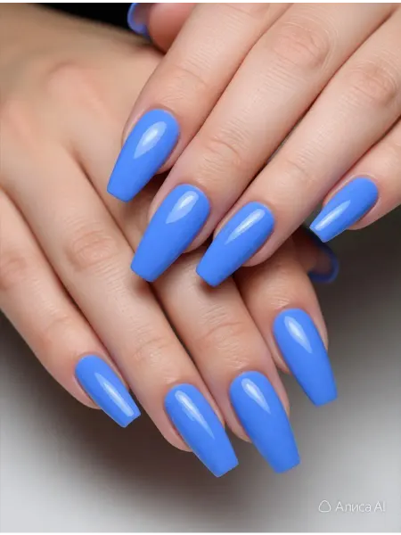 CRISTINANAILS Гель лак для ногтей василькового цвета