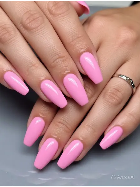 CRISTINANAILS Гель лак для ногтей ярко розового неонового цвета