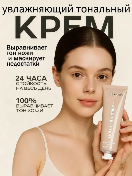 West&Month Матовый тональный крем для лица