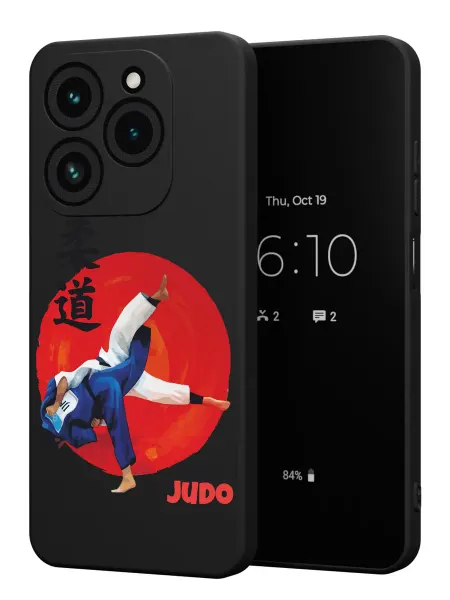 PBl store Чехол на Tecno Spark 20 Pro с принтом Дзюдо