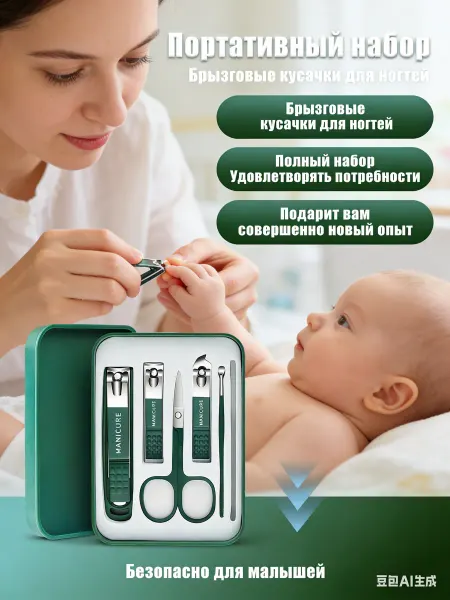 WOWvitamins Маникюрный набор для ногтей женский и мужской