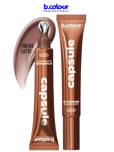 B.COLOUR PROFESSIONAL Блеск для губ коричневый, бальзам CAPSULE 04 LATTE
