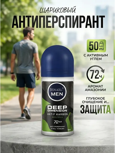 NIVEA Мужской дезодорант антиперспирант с углём 50 мл