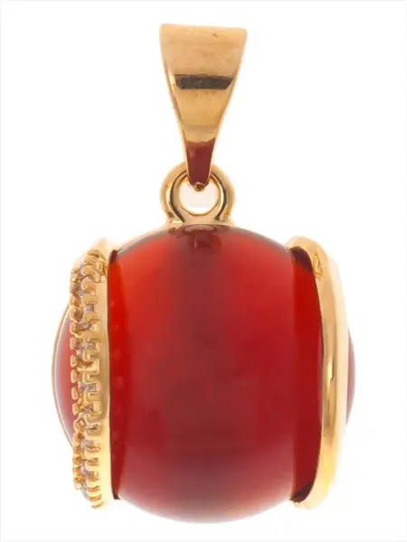 Lotus jewelry Кулон с красным агатом "Элана"