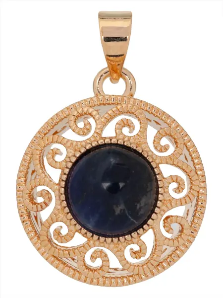 Lotus jewelry Кулон с содалитом "Восточное солнце"