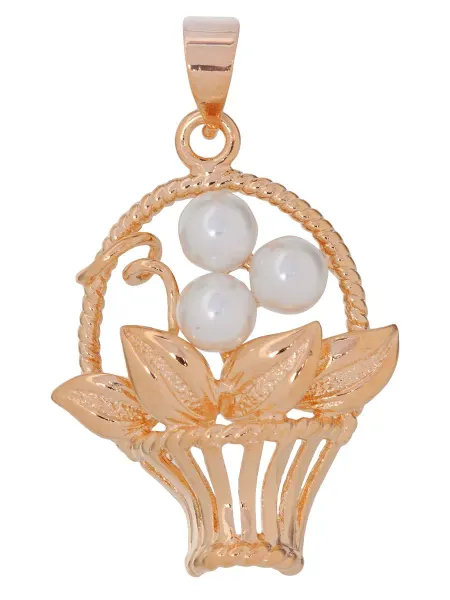 Lotus jewelry Кулон c жемчугом "Корзинка"
