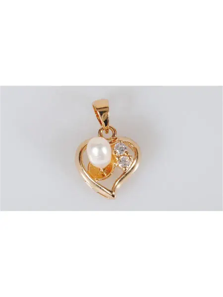 Lotus jewelry Кулон с жемчугом "Сердечко"