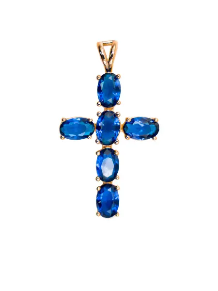Lotus jewelry Кулон со шпинелью "Крест"