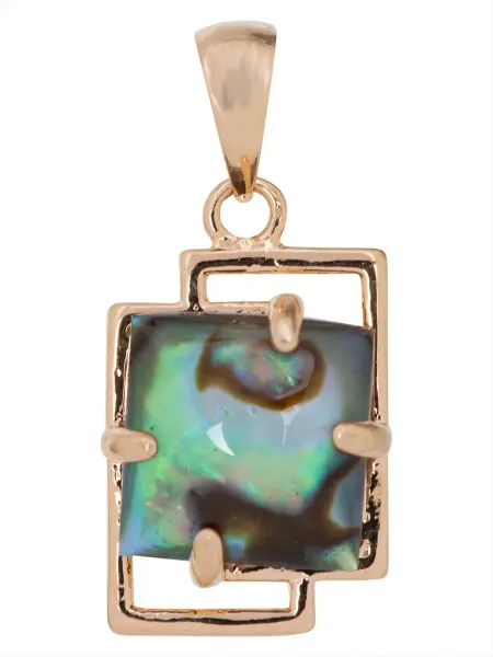 Lotus jewelry Кулон с раковиной морского ушка "Трио"