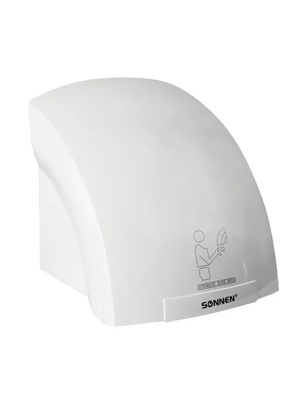 SONNEN сушилка для рукhd-688, 2000 вт, пластиковый корпус, белая, 6