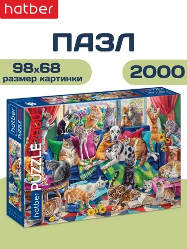 Пазлы для взрослых 2000 элементов Все свои Hatber Premium