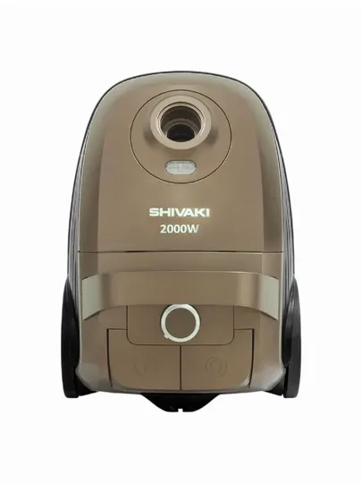 Пылесос Shivaki VCC4530, контейнерный, 2000Вт, HEPA фильтр, турбощетка, коричневый