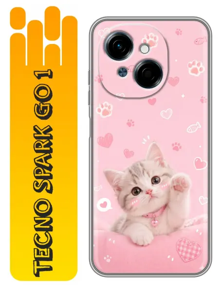 360skin Чехол на Tecno Spark Go 1 Котенок для девочки