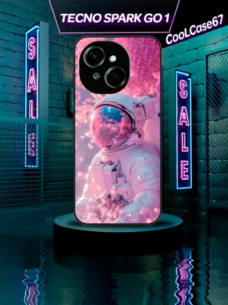 CooLCase67 Чехол на телефон Tecno sparkgo 1 Космонавт