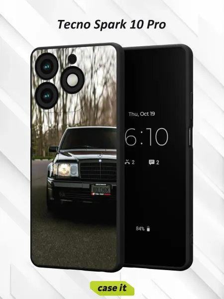 Case it Чехол на Tecno Spark 10 Pro с принтом Mercedes-Benz 500 E