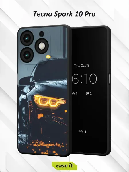 Case it Чехол на Tecno Spark 10 Pro с принтом часть BMW M4