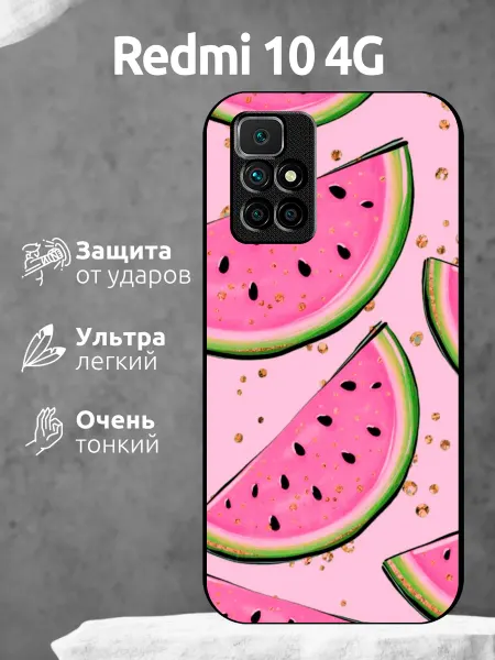 Li&Va Чехол на Redmi 10 арбуз