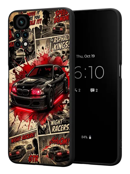 PBl store Чехол на Xiaomi Redmi Note 11 11S 4G с принтом BMW gtr