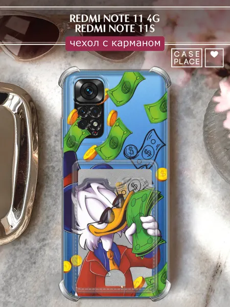 Case Place Чехол на Redmi Note 11 4G Redmi Note 11S с цветочками