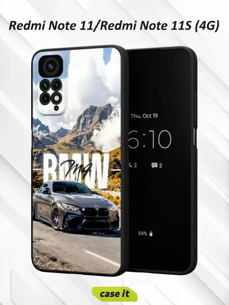 Case it Чехол на Redmi Note 11 11S 4Gс принтом BMW M4 (F82)