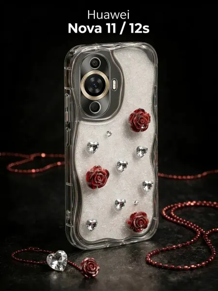 РИНОФОН Чехол с розами на Huawei Nova 11, Huawei Nova 12s