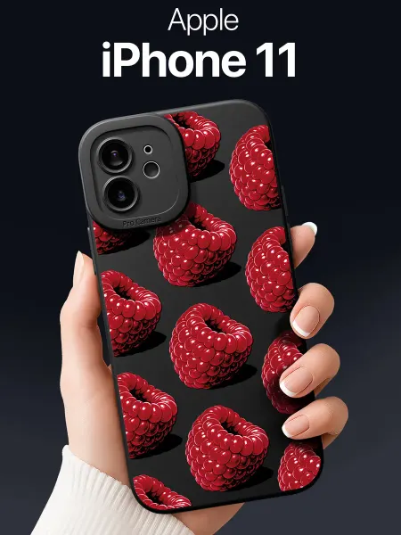 SCDesign Чехол на iPhone 11 с малиной