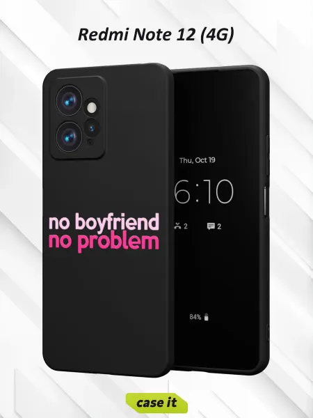 Case it Чехол на Redmi Note 12 4Gс принтом Надпись