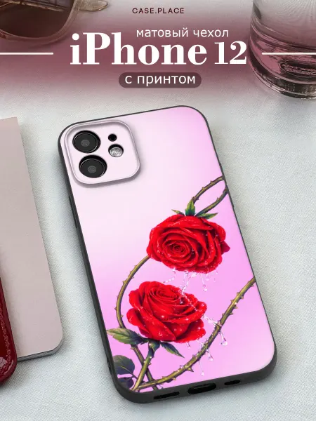 Case Place Чехол на iPhone 12 iPhone 12 Pro с розами