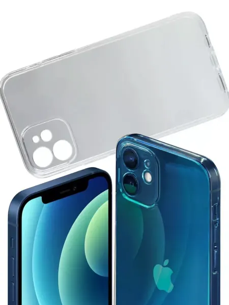 Mobileplus Чехол на iPhone 12 накладка силиконовая прозрачная