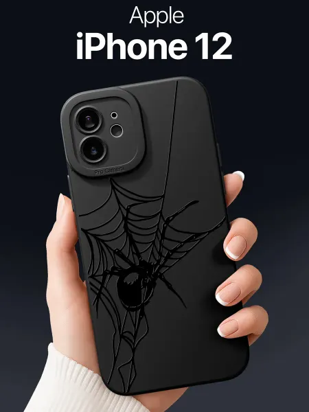 SCDesign Чехол на iPhone 12 с пауком