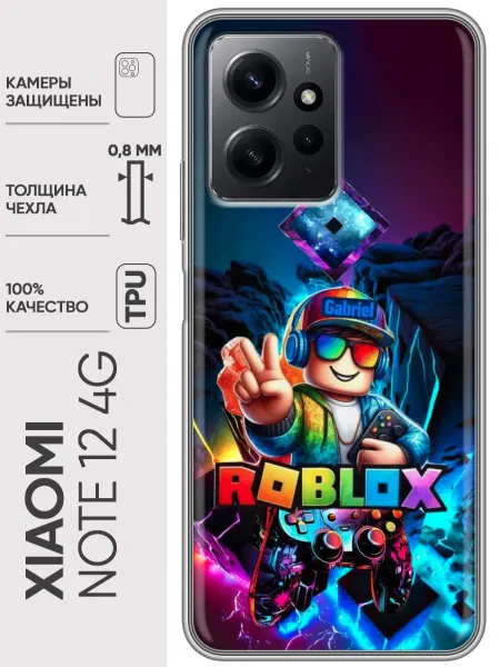 Trendmall Чехол на Xiaomi RedMi Note 12 Roblox Роблокс