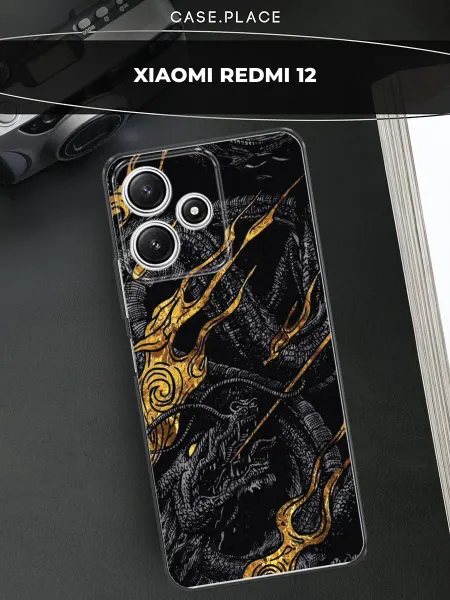 Xiaomi Чехол на Redmi 12 с драконом