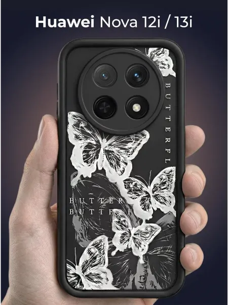 URBAZZA Чехол на Huawei Nova 12i, Nova 13i с бортиками и рисунком