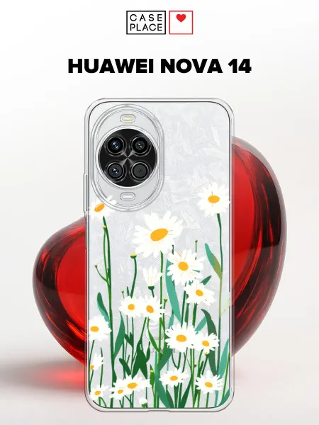 Huawei Чехол на Nova 14 с ромашками