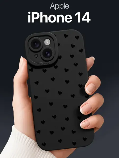 SCDesign Чехол на iPhone 14 с сердечками