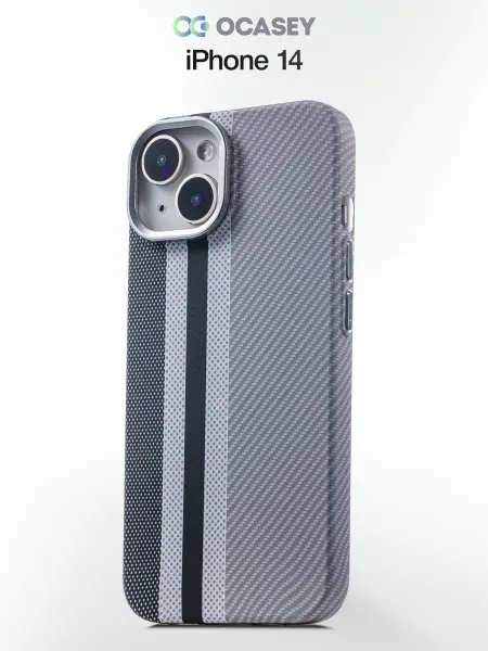 О'кейси Чехол на iPhone 14 карбоновый