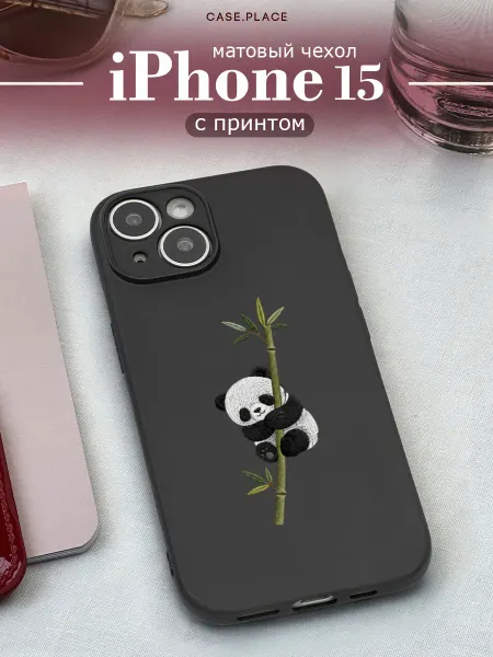 Case Place Чехол на iPhone 15 панда