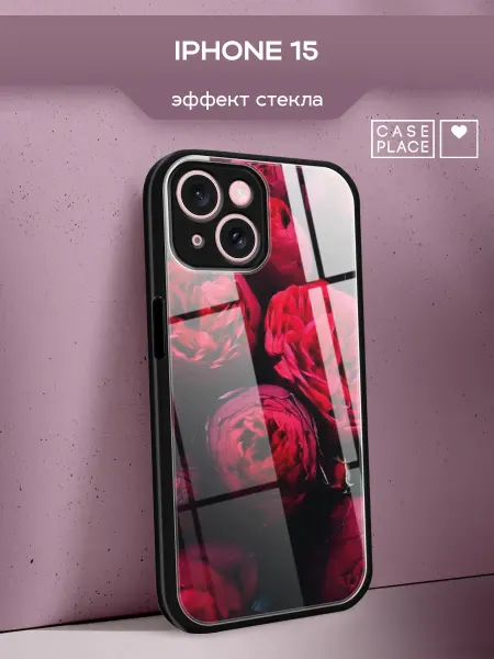 Case Place Чехол на iPhone 15 с розами