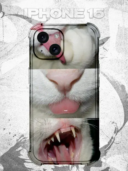 PRINTberries Чехол на IPHONE 15 с принтом y2k кот