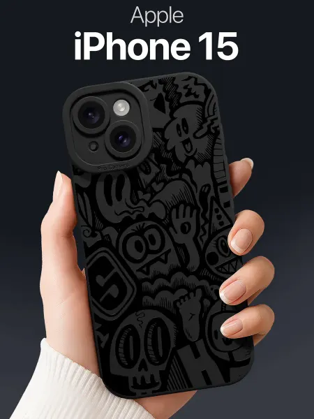 SCDesign Чехол на iPhone 15 с комиксом