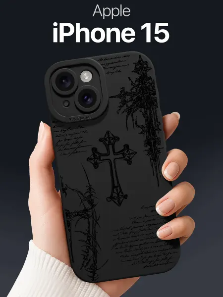 SCDesign Чехол на iPhone 15 с крестом