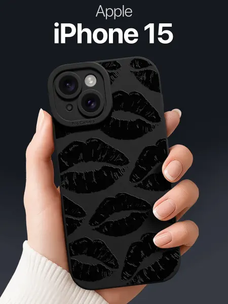 SCDesign Чехол на iPhone 15 поцелуями