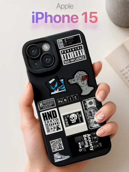 SCDesign Чехол на iPhone 15 с принтом