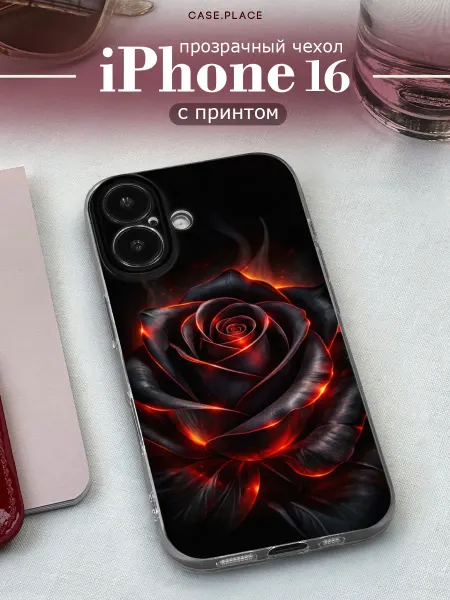 Case Place Чехол на iPhone 16 с розами