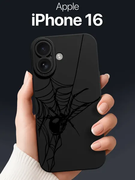 SCDesign Чехол на iPhone 16 с пауком